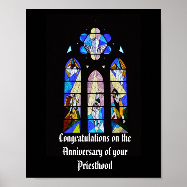 Anniversary Ordination Personalized Pastor Priest Poster (Front)