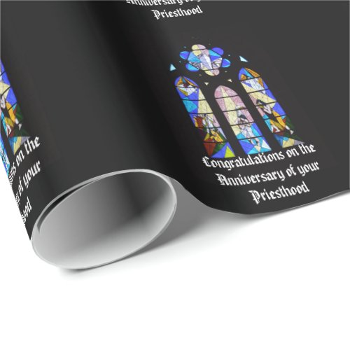 Anniversary Ordination Personalized Pastor Priest Wrapping Paper