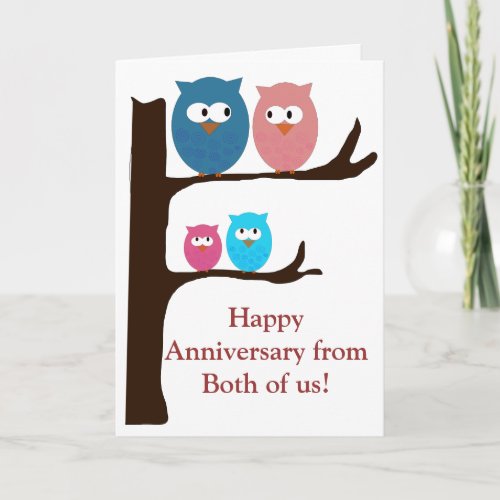 Anniversary Owls Card