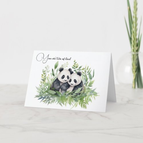 Anniversary Panda Bears Card