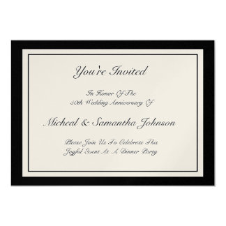 Anniversary Party Classic Invitation 50th Golden
