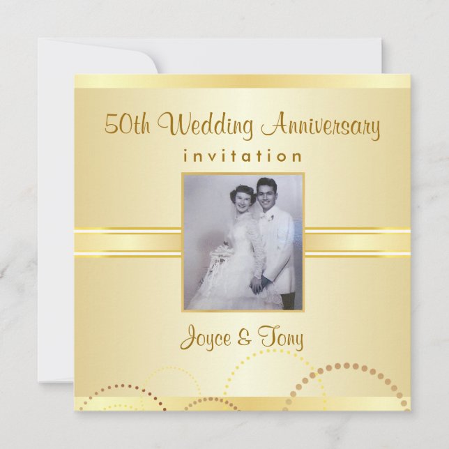 Anniversary Party - Custom Photo Invitations (Front)