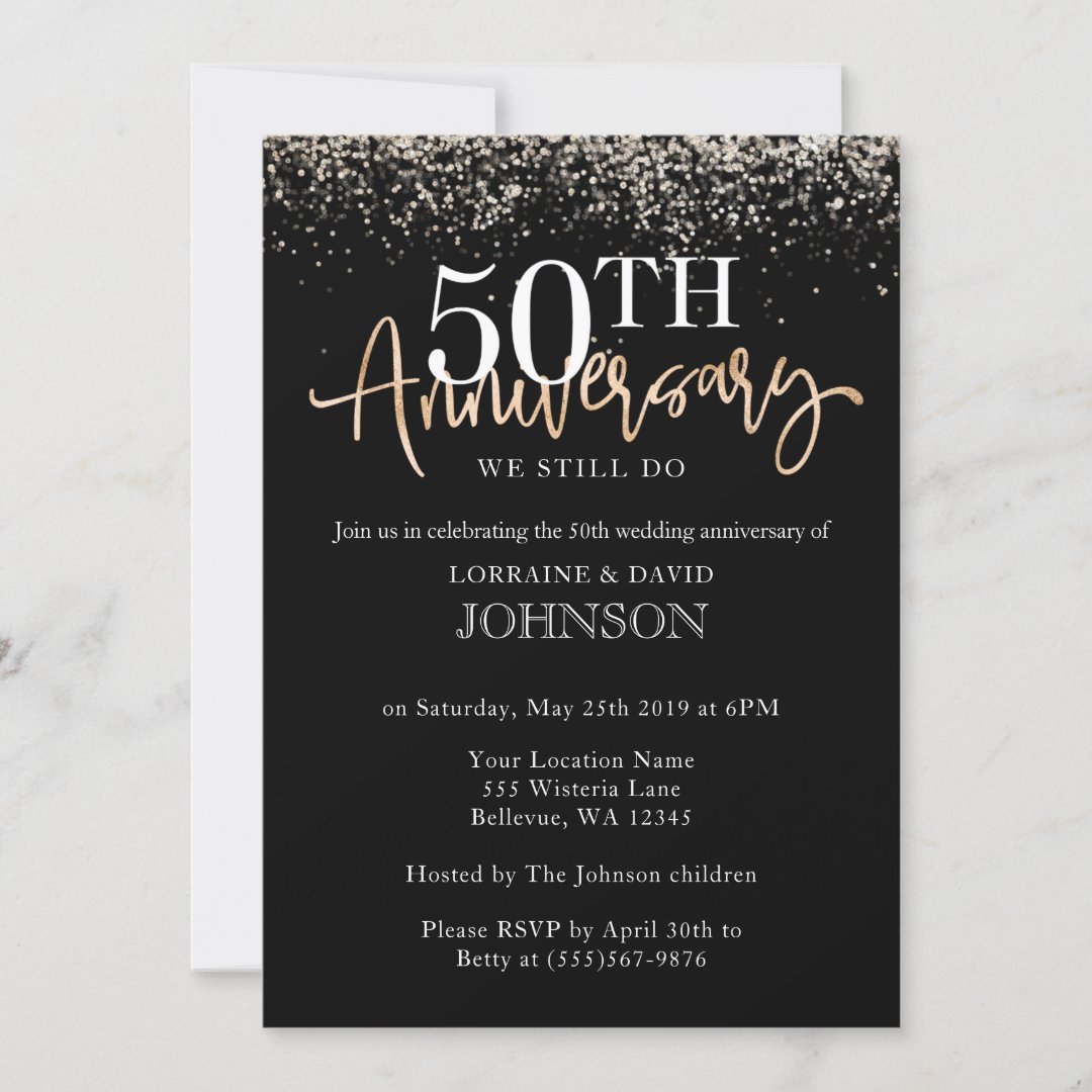 ANNIVERSARY PARTY | *Easy to Edit* Invitation | Zazzle