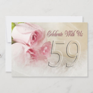 Anniversary party invitation for 59 years