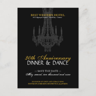 Anniversary Party Invitation Postcard