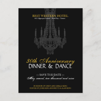 Anniversary Party Invitation Postcard