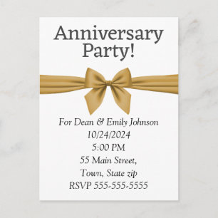 Anniversary party invitations