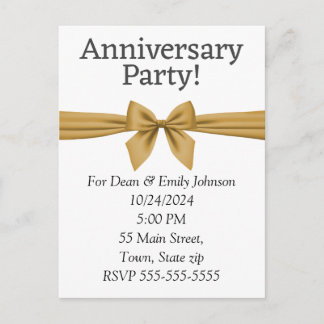 Anniversary party invitations