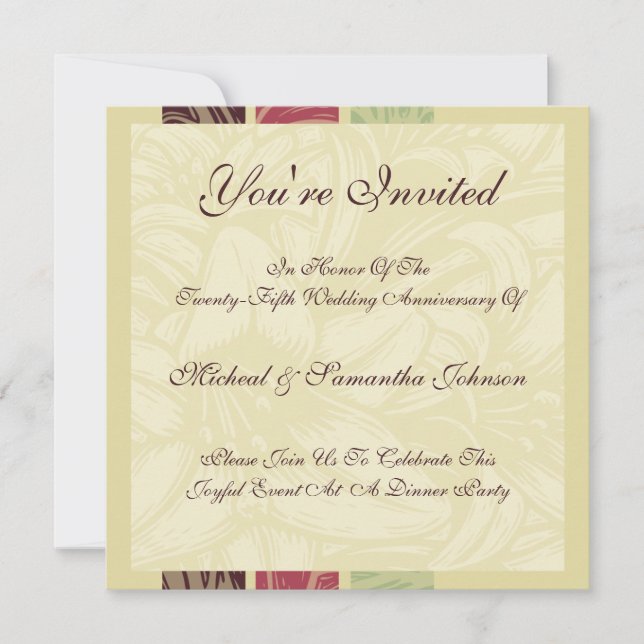 Anniversary Party Morrocan Nights Invitation (Front)