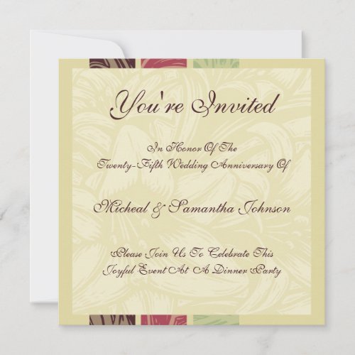 Anniversary Party Morrocan Nights Invitation