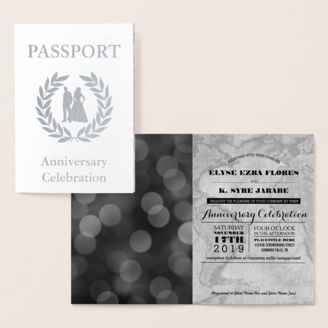Anniversary Party Silver Passport Foil Card (Display)