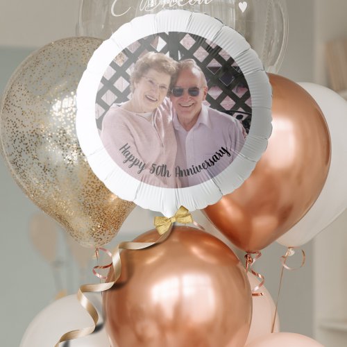 Anniversary Personalized Photo Helium  Balloon