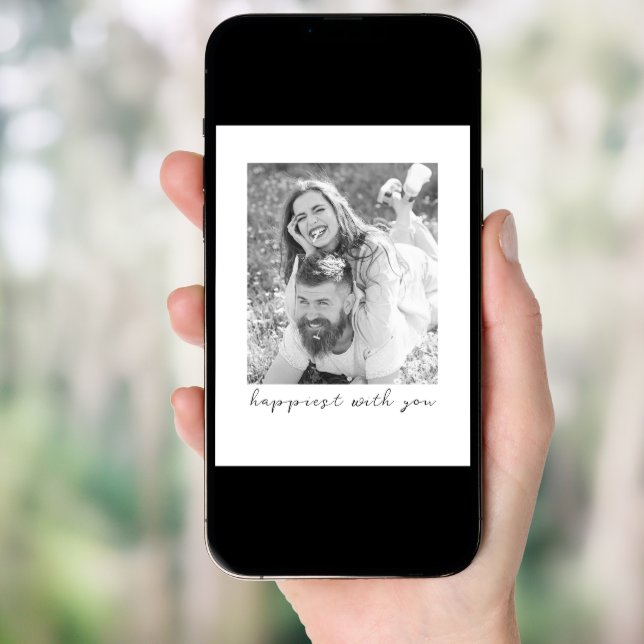 Anniversary Personalized Romantic Message Photo Poster (Front Digital)