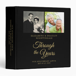 Anniversary Photo Album Binder Through the Years