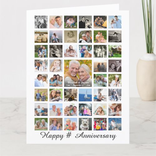 Anniversary Photo Collage 47 Pictures Personalized