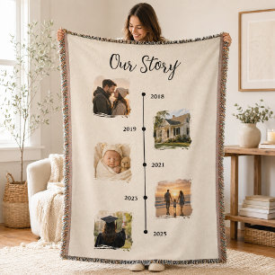 Anniversary Photo Family Blanket