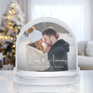 Anniversary Photo Snow Globe