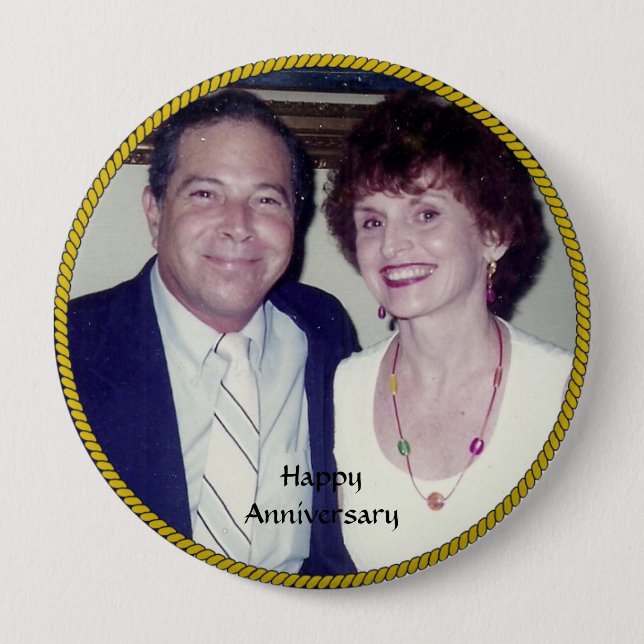 Anniversary Photo Template Button (Front)