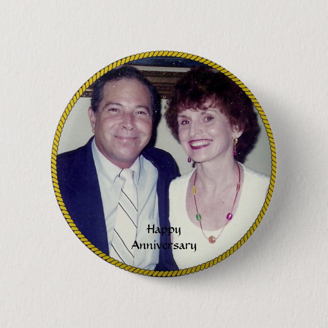 Anniversary Photo Template Button (Front)