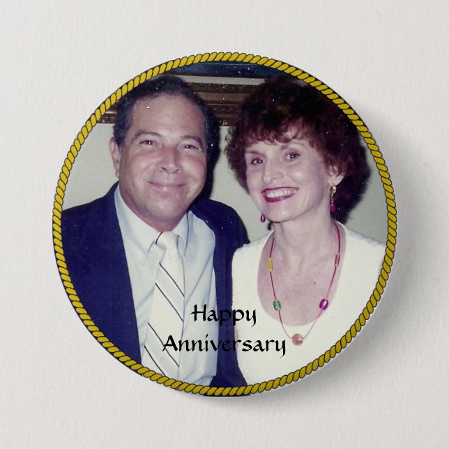 Anniversary Photo Template Button (Front)