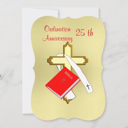 Anniversary Priest Ordination Celebrations Invitation