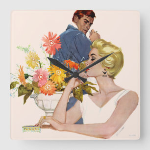 Anniversary Quarrel Square Wall Clock