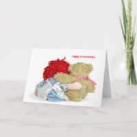 Anniversary romance doll and bear
