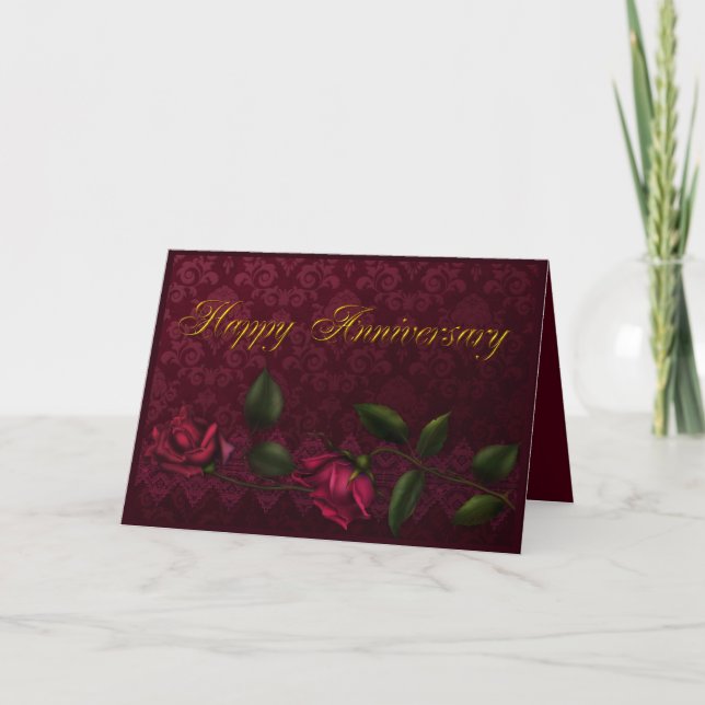 Anniversary Roses Card (Front)