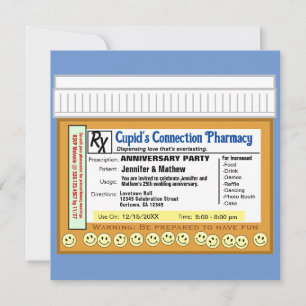 Anniversary RX for Fun Invitation