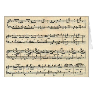 Anniversary Sheet Music Cards