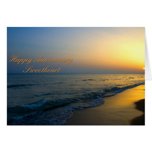 Anniversary Sunset Cards (Front Horizontal)