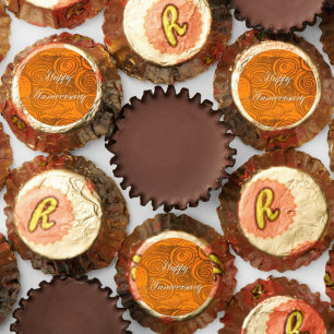 Anniversary Swirls Orange Reese's Peanut Butter Cups