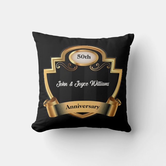 Anniversary Throw Pillow (Front)