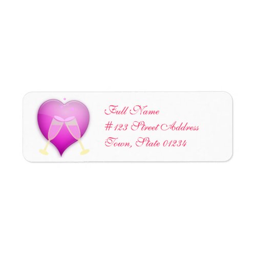 Anniversary Toast Mailing Labels