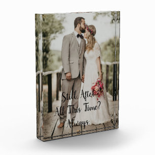 Anniversary Wedding Always Photo Block