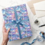 Anniversary Wedding Birthday Iridescent Metallic 6 Wrapping Paper<br><div class="desc">A blue,  orange,  gold and purple iridescent,  metallic design perfect for that special anniversary,  wedding or birthday.</div>