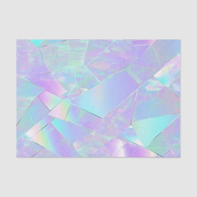 Anniversary Wedding Birthday Iridescent Tissue Paper (Front)