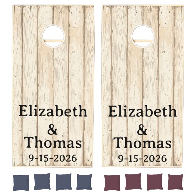 Anniversary Wedding Party Custom Cornhole Set (Set)