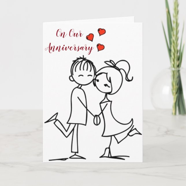 ANNIVERSARY WISH *LOVING YOU REST OF MY LIFE* CARD (Front)