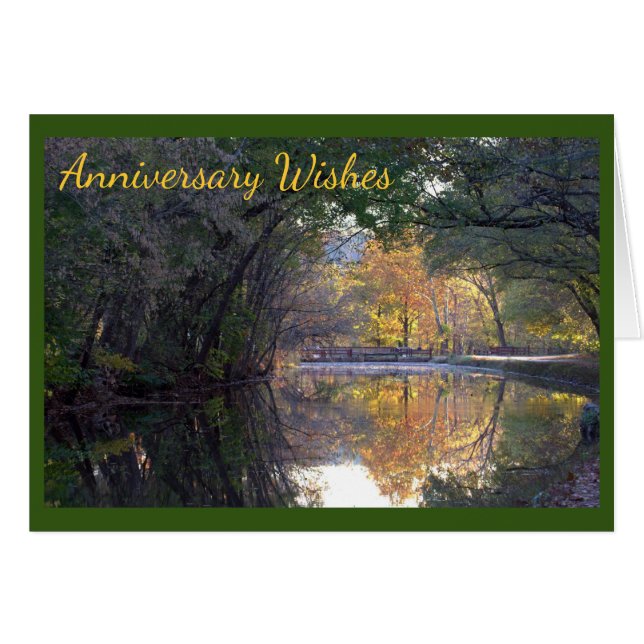 Anniversary Wishes Scenic Image Cards (Front Horizontal)