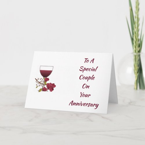 ANNIVERSARY WISHES SPECIAL COUPLE CARD
