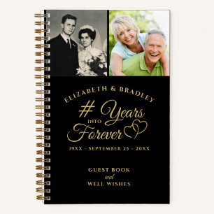 Anniversary YEARS INTO FOREVER 2 Photo Guest Book
