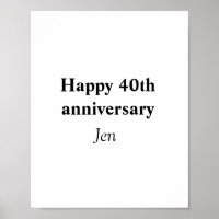 Anniversary your name text image editable invitat