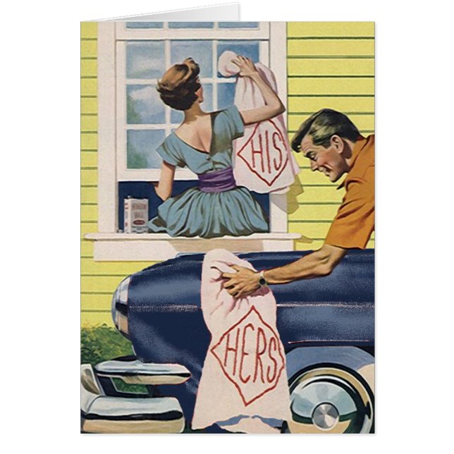 Announce break-up divorce throwing in the towel cards (Front)