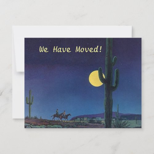Announce We have moved Saguaro Cactus In Moonlight Invites