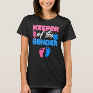 Announcement Keeper of Gender Reveal Party Idea Ba T-Shirt