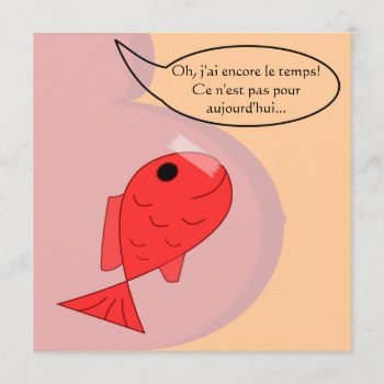 Announcement Of Birth “fish Of April " by Feerepart at Zazzle