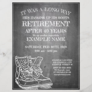 Announcement of retirement with old boots V3.0