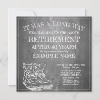 Announcement of retirement with old boots V3.0