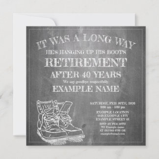 Announcement of retirement with old boots V3.0